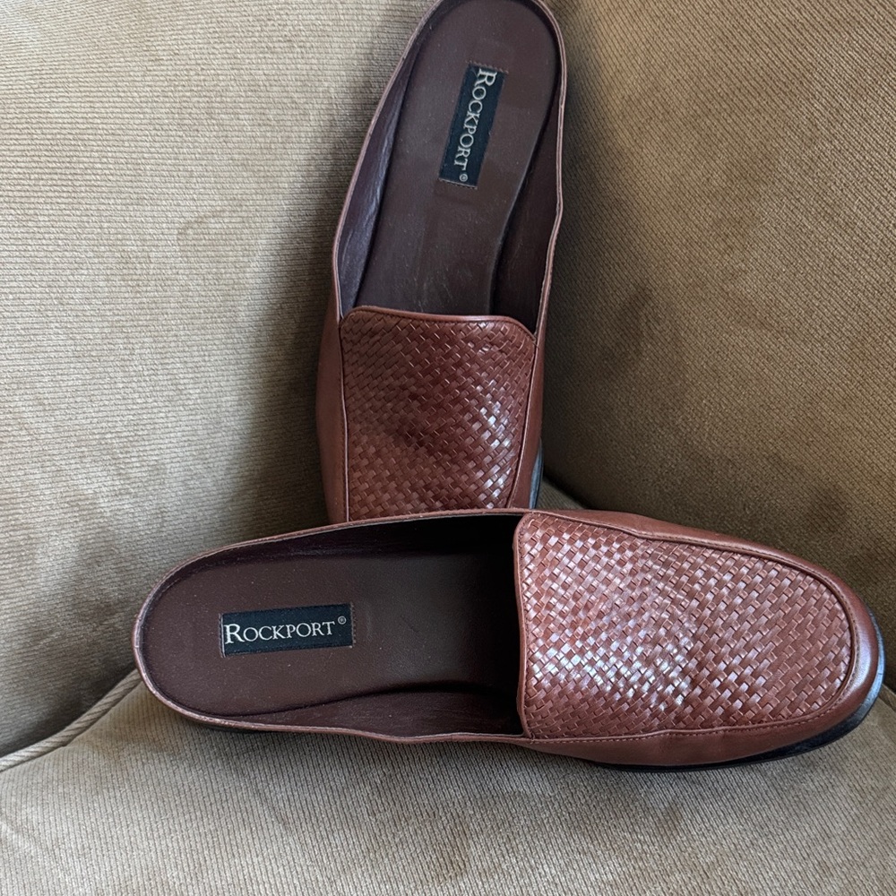 Rockport Women’s  Woven Tan Loafers